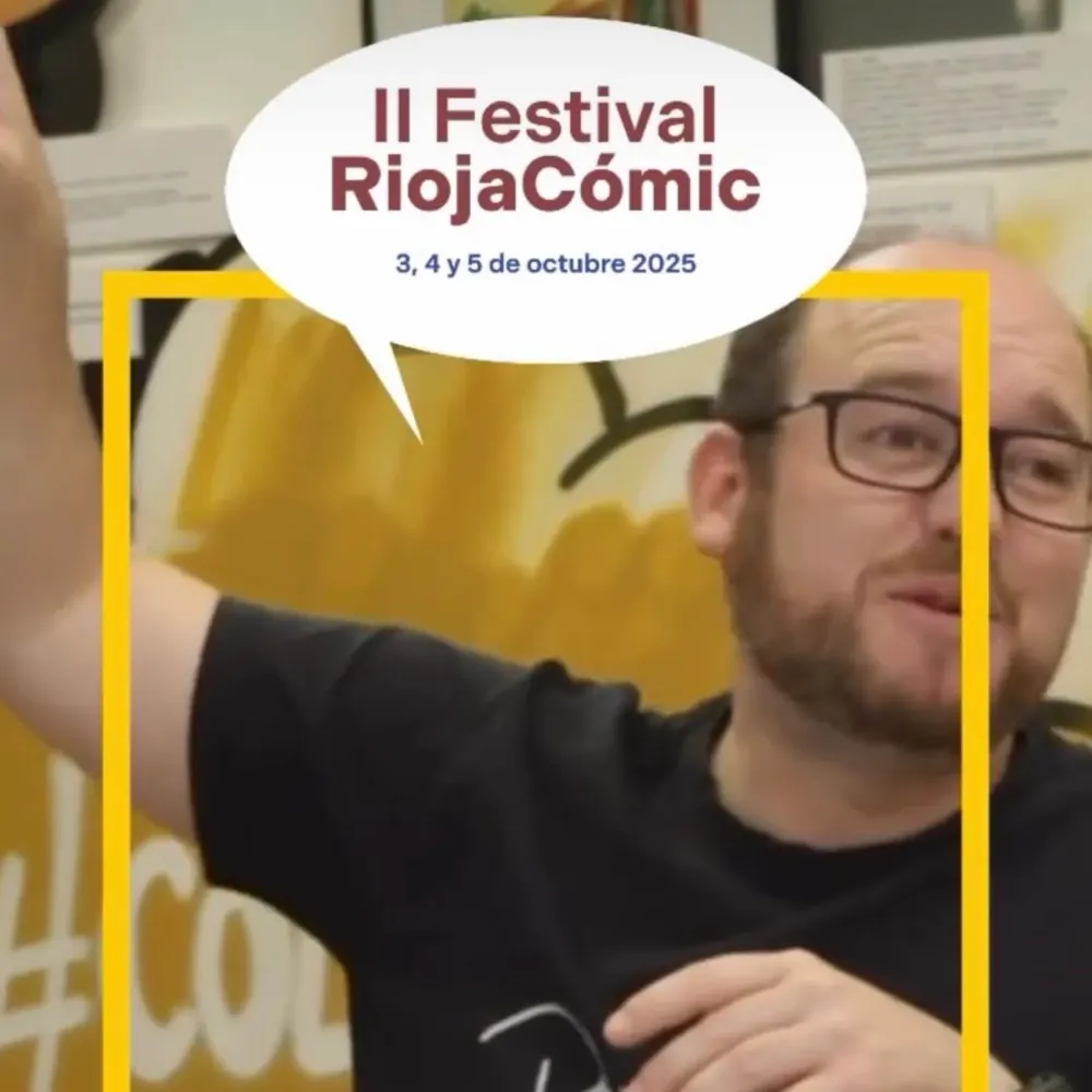 Imagen de Pizarrín en el II Festival RiojaCómic, anunciado los días 3, 4 y 5 de octubre de 2025.